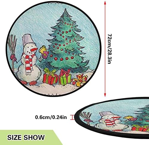 Smiješna zimska snjegovića božićna božićna mat za drvo suknje vodootporna, božićno drvce pokloni stablo stablo za sve prigode novogodišnje