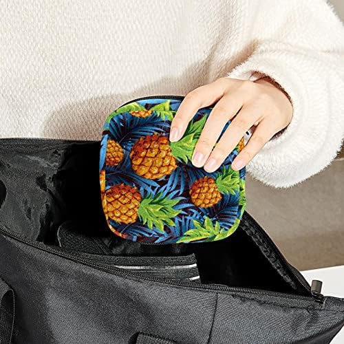 Torba za razdoblje, torba sanitarne salvete, torba za period, torba za putničku šminku, uzorak lišća ananasa za tropsko voće