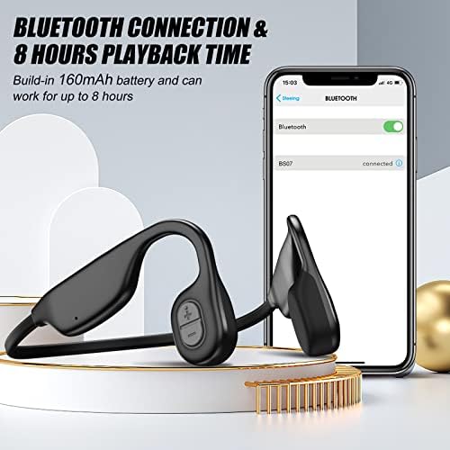 Slušalice za provođenje kosti Tonfarb, Bluetooth slušalice za plivanje Bluetooth otvorenog uha, vodootporne mp3 slušalice ugrađeni