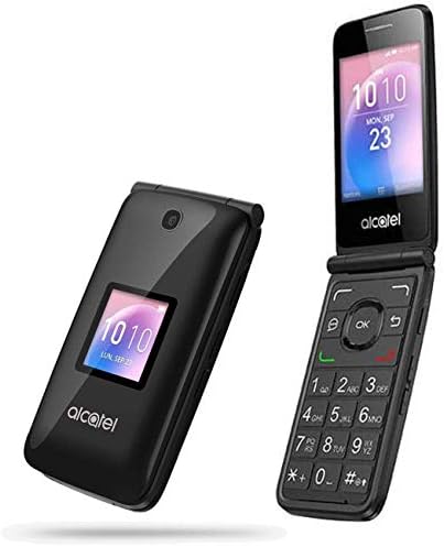 Alcatel Go Flip 4044 4G LTE Flip Telefon za velike gumbe za starije osobe Jednostavno za upotrebu - Black