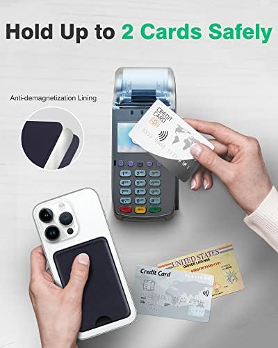 DLINDA 2-PACK IPhone novčanik Magsafe Card, odvojivi kožni novčanik s Magsafe za Apple iPhone 14 Pro Max/14 Plus/14 Pro/14, iPhone