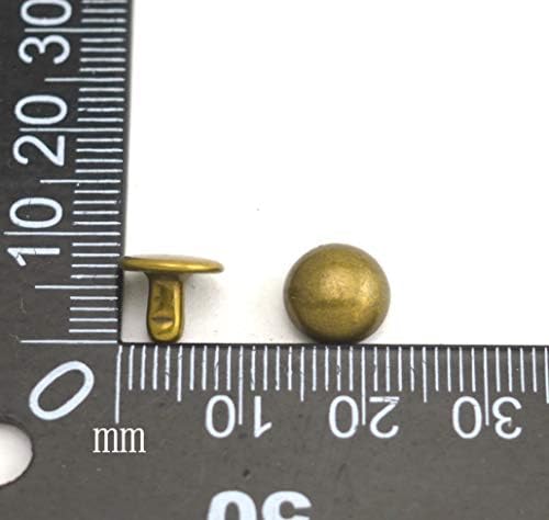Wuuycoky brončana dvostruka kapka gljiva za zakovice metala kapica 8 mm i post 6 mm pakiranje od 100 setova