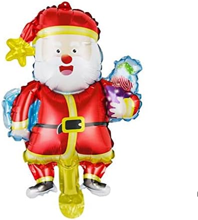 5pcs Mini božićna folija Balon Santa Snowman Penguin Candy Sretan božićni tematski ukras Folija lopta