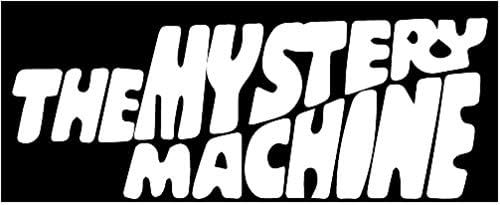 Mystery Machine logotip vinilnih naljepnica Simbol 6 Dekorativna naljepnica za izrezanje za automobile Skateboard tablete - bijela