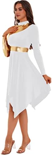 Vxuxly ženska liturgijska pohvala plesne haljine lirički plesni prekrivači haljina kostimotivne tunike