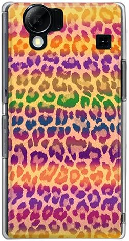 Casemarket SoftBank Aquos Telefon Polikarbonata Clear Tvrdi kućište [Leopard Print Passion Colors - Savannah Rainbow]