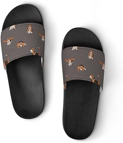 Kućne papuče za pse Basset Hound neklizajuće sandale za tuširanje brzo sušeće kupaonske cipele za plažu