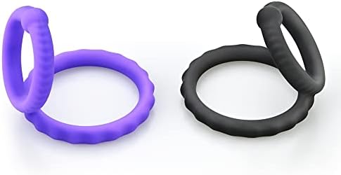Silikonski penis prsten set 2 u 1 vrhunskom rastezljivom penisnom prstenu za erekciju pojačavanje 2 PCS kašnjenja Kontrola SEX igračka