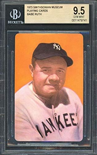 1973. Smithsonian muzej za igranje karata Babe Ruth New York Yankees BGS BVG 9.5 Ocjenjiva kartica