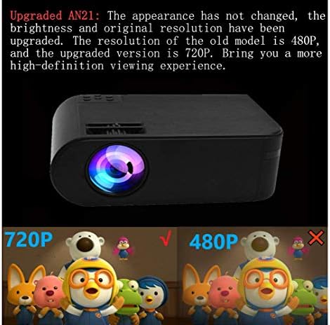 Mini projektor prijenosni video-projektor, Full HD 1080p, PS4, TV Stick, pametni telefon, SD kartica podržana, Multimedijski filmski