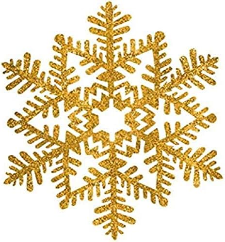 Amscan Gold Božićno uljepšavanje Sjaj snježne pahuljice | Plastika