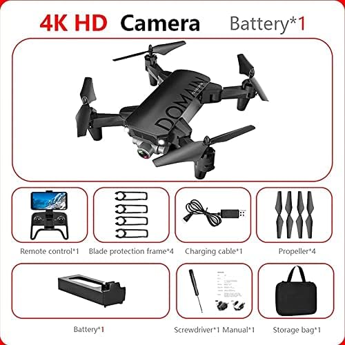 Stseeace drone s kamerom za odrasle, sklopivi RC Quadcopter Kids igračke, 4K HD FPV video dron za početnike, nošenje kućišta, jedan