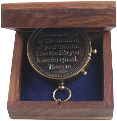 Vintage Compass Marine Nautical Magnet Wood Box Cition Compass Classical Designer Xmas Pokloni