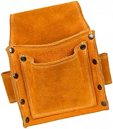HMZRQX teška dužnost 2 džepa kože kože torba za nokte za nokte u vrećici stolara