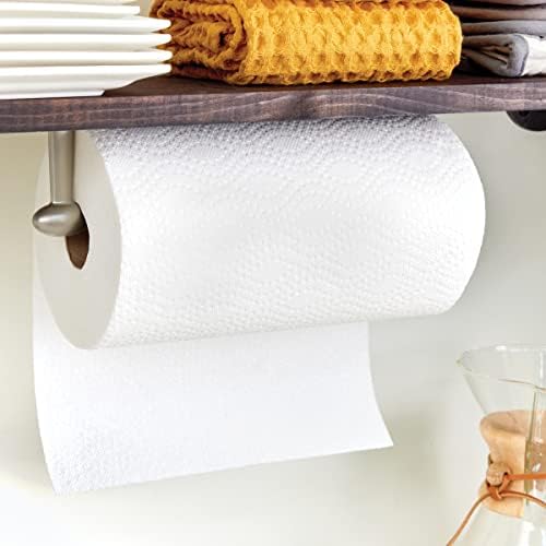 Zidni metalni držač papirnatih ručnika za kuhinju, kupaonicu, radionicu, srebrni saten
