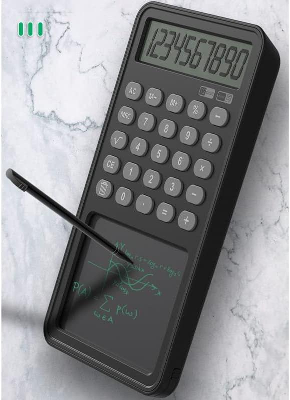 MJWDP Multifunkcionalni kalkulator Poslovni ured prijenosni LCD kalkulator za rukopis rukopisa 12 znamenki zaslon Financijski kalkulator