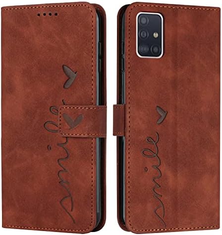 Zaštitna torba za mobilne telefone kompatibilna s reljefnim uzorkom Samsung Galaxy A51 4G kožni novčanik Telefonska kartica Kartica