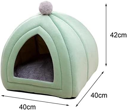 _ Krevet za mačke s uklonjivim jastukom neklizajuća kućica za štence uzgajivačnica šator za kućne ljubimce špilja za kućne ljubimce