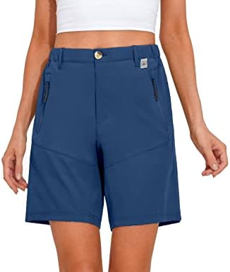 Mapamyumco ženske planinarske kratke kratke hlače brzo suho istezanje za golf na otvorenom za kampiranje, džepovi s patentnim zatvaračem