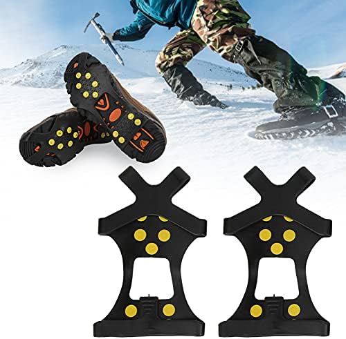 Neklizavanje, izdržljive lagane cipele s desetopisom od 10-ak, pokrivača za ribolov leda za muškarce za žene za planinarenje skijanja