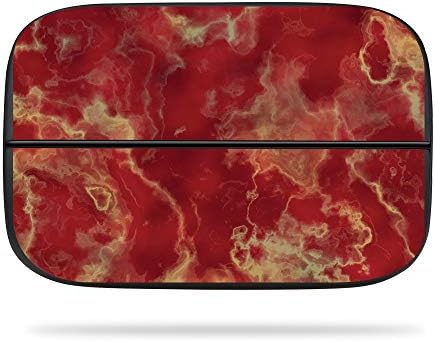 MogrySkins Skin kompatibilna s Elgato Game Capture HD60s - Crimson Marble | Zaštitni, izdržljivi i jedinstveni poklopac omota vinilne