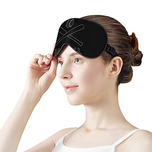 Baseball maska ​​za spavanje lagana maska ​​za oči maske za očnjake s podesivim remenom za muškarce žene