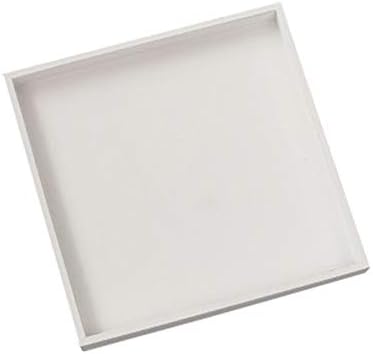 Nuomi bijela drvena ladica 20x20 cm kvadratna kutija Organizator Organizator Dekoracija Dekorativna ploča za kozmetiku, sitnicu, kartice,