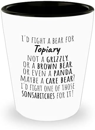 Poklon od topiarne čaše - potukao bih se za topiar s medvjedom-ne Grizlijem, ne smeđim medvjedom, pa čak ni pandom - možda brižnim