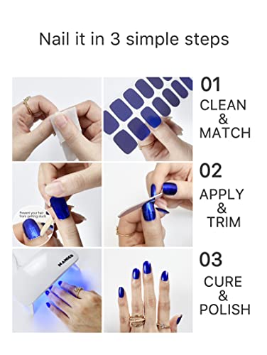 Namico polusušeni gel trake za nokte Jednostavno za korištenje dugotrajnih omota za kvalitetu salona Kupi 3 Nabavite 1 UV svjetiljku,