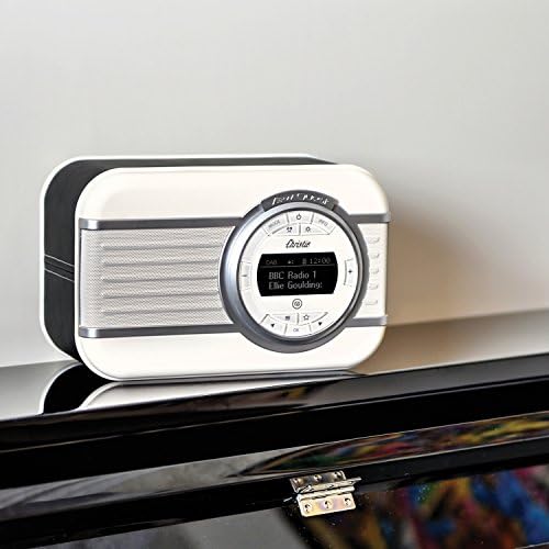 VQ Christie HD Digitalni radio s FM, Bluetooth/NFC, budilica, rotirajući zaslon i emajl fascia - crno
