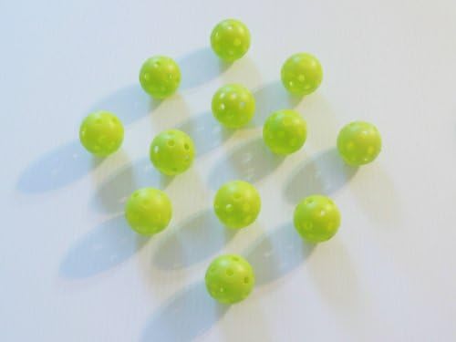 12 Neonsko zeleno vikanje poput golf kuglica dijelova igračaka za ptice