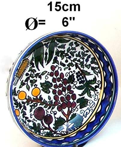 Bluenoemi Izrael Armenski darovi Keramička zdjela Kuća ukrašavanje šarene zdjele za posluživanje Judaica Sedam vrsta