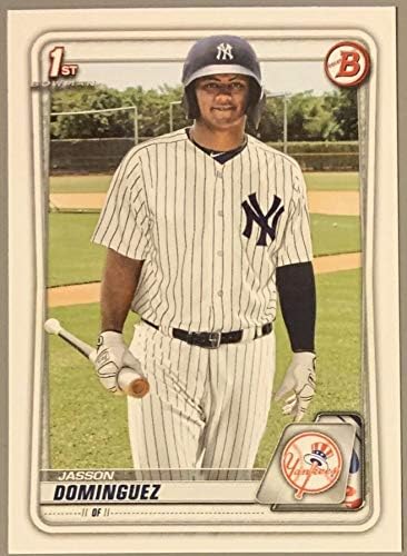 2020. Bowman Prospects - Jasson Dominguez - 1. službena Bowman Card - New York Yankees bejzbol rookie kartica RC BP8