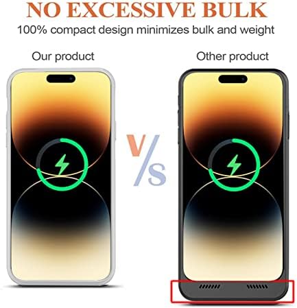 Slučaj za bateriju za iPhone 14 Pro Max, najnoviji prijenosni slučaj od 10800mAh s bežičnim punjenjem kompatibilan s iPhone 14 Pro