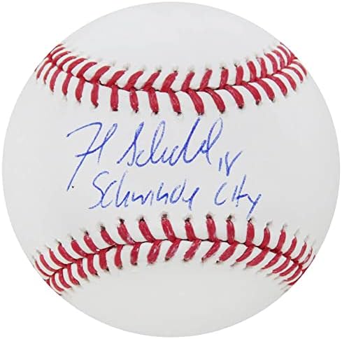 Frank Schwindel potpisao je Rawlings Službeni MLB bejzbol w/Schwindy City - Autografirani bejzbol