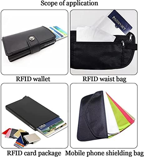 WZGLOD Faraday tkanina RFID oklopna provodljiva tkanina Blok WiFi, EMI, Anti zračenje, EMP, RFID, EMF oklop, Blokiranje signala mobitela