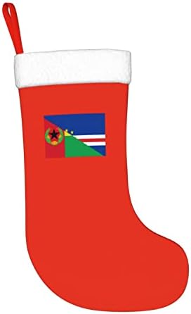 TZT zastava Cape Verde božićne čarape, božićni blagdanski pokloni za obiteljske praznične ukrase 18-inčni