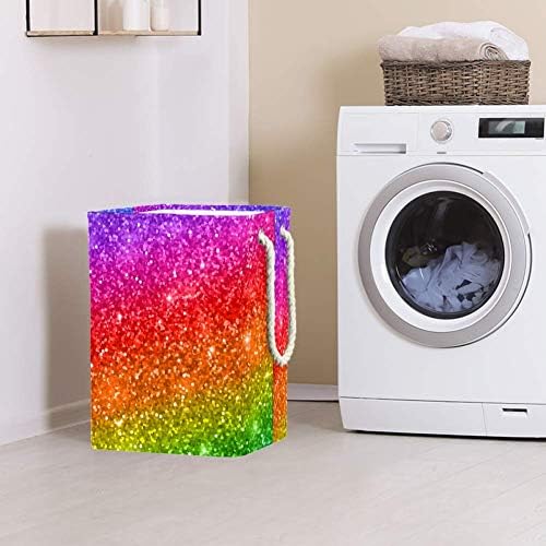 DJROW Višebojna svjetlucava duga Rainbow Gradijent za pranje rublja za dječju sobu Organizator kuća za odlaganje Dječji za skladištenje