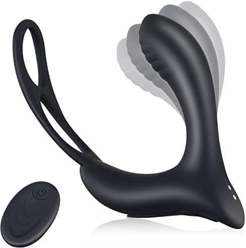 3-in-1 daljinsko upravljanje masažer prostate vibrator s penisom i kuglica, 10 brzina punjiva analni seks igračka vodootporna g-točka