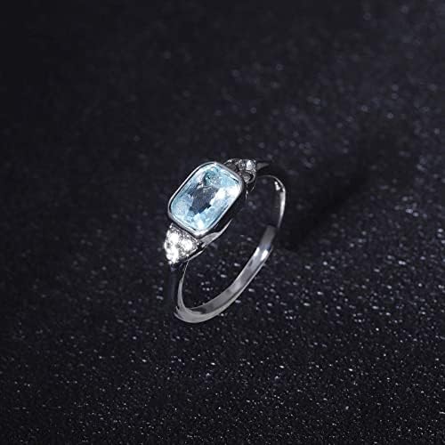 2023. Novi plavi prsten angažiran modni svijetli cirkonski prsten Kamen okrugli nakit za žene nakit nebeski prstenovi valoviti prsten