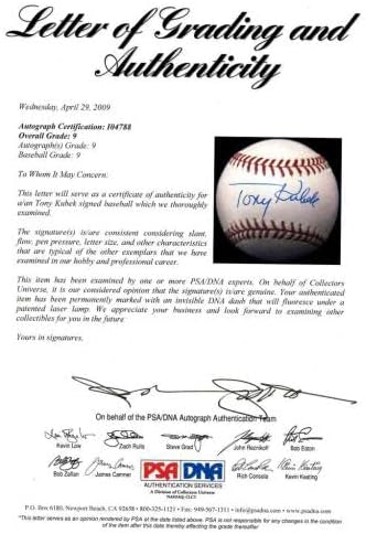 Tony Kubek singl potpisao bejzbol. Auto PSA Mint 9 - Autografirani bejzbol