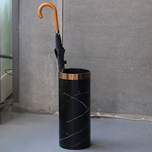 Walnuta kišobran stajaće stalak za skladištenje ， za ulaz Moderni okrugli stil držač kišobrana unutarnji kućni ured Organizator za