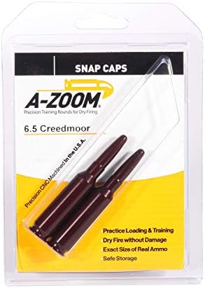 A-Zoom 6.5 Creedmoor Snap CAP 2PK, crvena