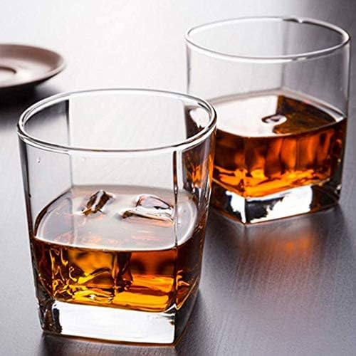 Set viskija od 4, naočale za bourbon za staromodne koktele, naočale, savršene stijene staklene posude za alkohol