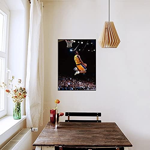 Život Kobe Bryant Canvas zidna umjetnička slika slika, košarkaški plakati Sportski plakati Umjetnička djela Umjetnička dekor za košarku