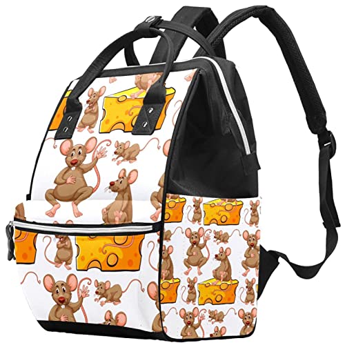 Cue štakori mišji sir kriška pelena torbe torbe mame ruksak veliki kapacitet pelena vrećica za njegu putničke torba za njegu bebe
