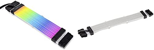 Lian li strimer plus v2 24 pin -Adressable RGB kabel za ekstenziju i PW8-V2 Adresabilni RGB Strimer plus 8-pin, bijela