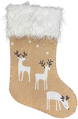 XIOS božićni ukras 2022 Pokloni za čarape Ukras stablo božićni dekor Santa čarapa snježni dekor Kućni dekor Garland za kamin mantel