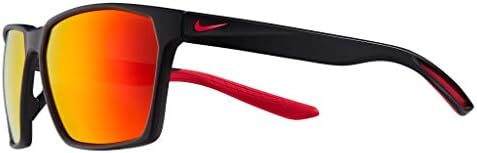 Nike EV1097-010 Maverick P Sunčane naočale Mat crno/srebrne boje okvira, polarizirana siva s crvenim zrcalnim objektivom, 59/15/145