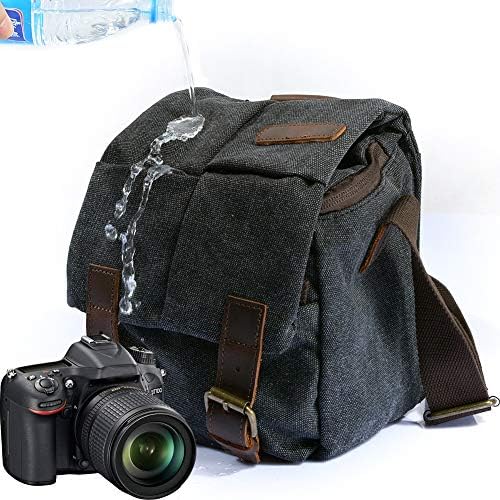vodootporna torba/ torbica za fotoaparat peacechaos, vintage холщовая kožnim za digitalni slr fotoaparat, torba-instant poruke preko